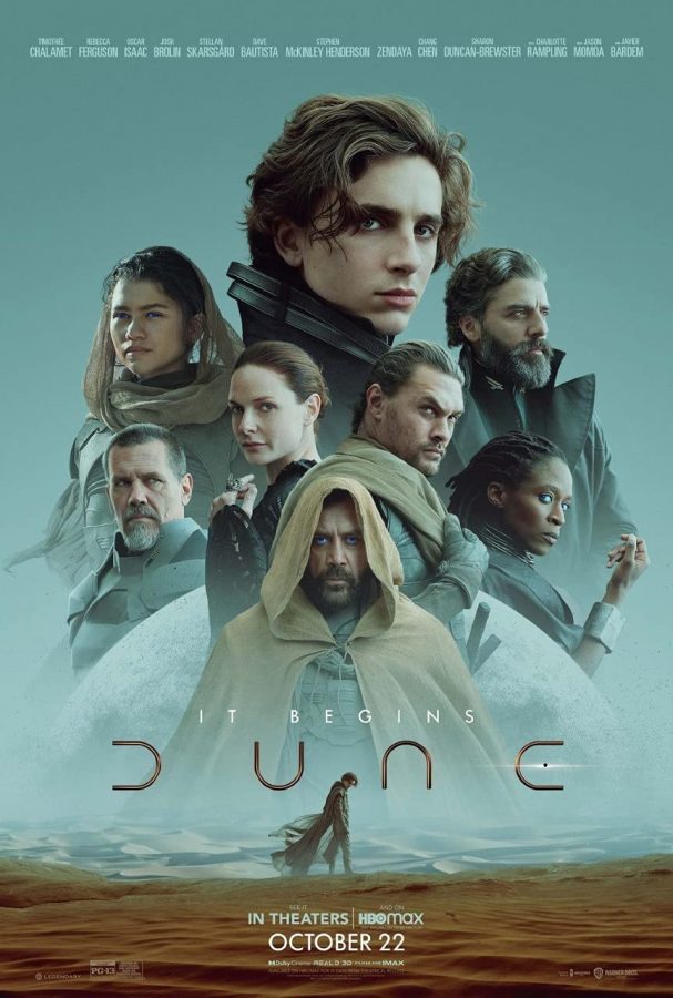 Dune+official+release+poster+courtesy+of+Warner+Bros.+