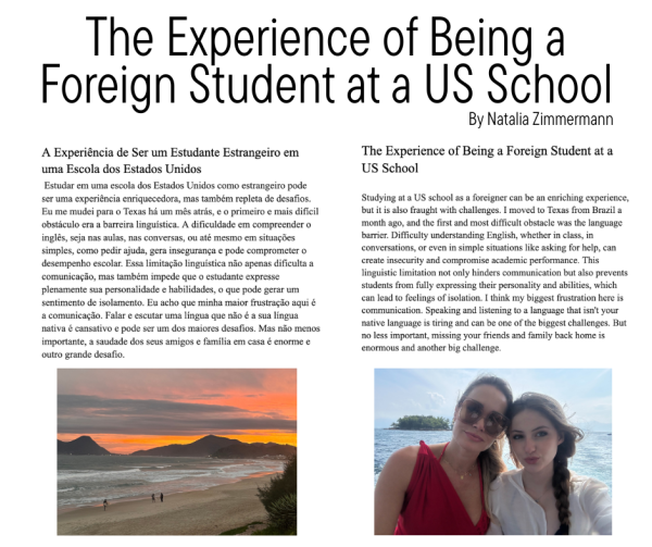 The Experience of Being a Foreign Student at a US School