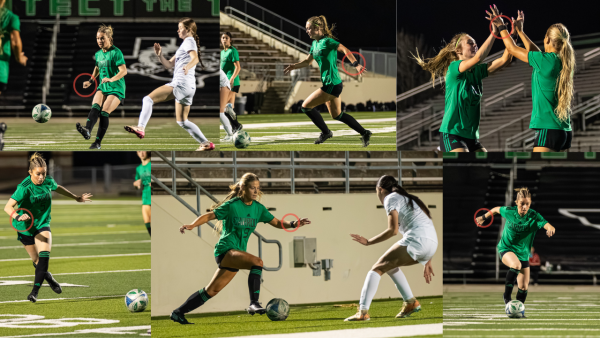 Lady Dragon soccer athletes can be seen wearing their WHOOP bands both on and off the field. 
