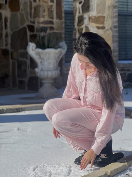 Junior Jaylin Kamal experiences her first Texas winter after moving from Fiji earlier this year. 